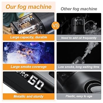LENSGO FOG MACHINE スモークマシン コンパクト Amazon.com: LENSGO SMOKE GO Portable Fog Machine, Handheld